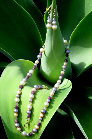 Pearls and Swarvoski Crystals