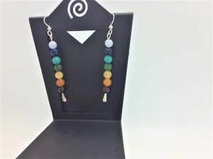 Chakra hammered earring wires