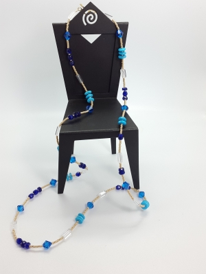 Multi-Beads Long Necklace 