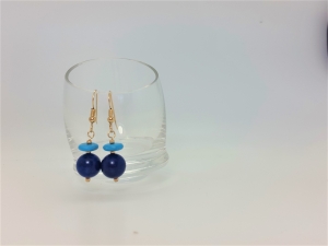 lapis and Turquoise gold filled 