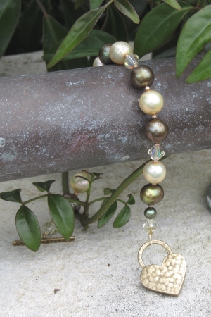 Pearls and Swavorski crystals